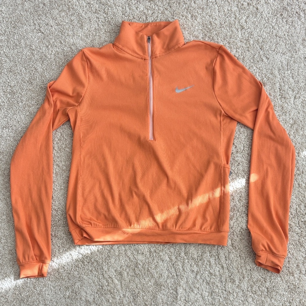Nike Orange Long Sleeve Top